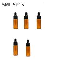 1个/5个/包 1毫升 2毫升 3毫升 5毫升 可重复灌装玻璃精油滴管瓶 10毫升 15毫升 20毫升 旅行便携精油小瓶