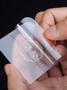 100-1pc Seamless Wall Hook, No-Nail Wall Hanging, Strong Adhesive Hook, Glue Stick Wall Hook, Self-Adhesive, Transparent, Removable, Waterproof, Rust-Proof, Suitable For Kitchen, Bathroom, Living Room