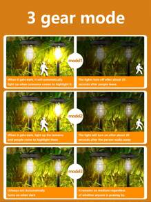 Solar Lights Outdoor Waterproof, 1/2/3/6 Packs LED Solar Garden Lights, Solar Pathway Light Outdoor For Walkway, 1/2/3 Packs Warm White Solar Garden Path Lighting,Solar Lights For Outside, High Lumen Bright Up To 12Hrs, Auto On/Off, 3500K,Garden Decor For Yard, Patio, Landscape, Planter, Walkway (Warm White) - Ground Lawn Lamp - View 6