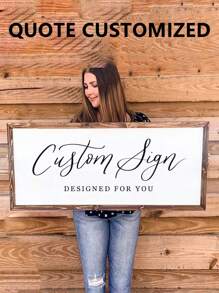 1pc Unframed Custom Quote Sign Wall Arts , Designed For You ,Personalized Wood Framed Sign , Custom Wall Art , Personalized Signs Poster, Valentine's Day, Valentine's Day Decor Gifts Birthday Graduation,Home Refresh,Multi-Functional, ,Ornamental,Reusable,Exquisite,Stylish,High-Quality,Colorful,Modern,Custom,Personalized,Unique,Ideal Gifts For Him,Ideal Gifts For Her,Boyfriend,Dad,Girlfriend,Mom,Family,Friends,Tea Room,Home,Garden,Office,For Anniversaries,For Valentine's Day,For Mother's Day,For Birthdays,For Father's Day,For Graduation,For Weddings,For Housewarming