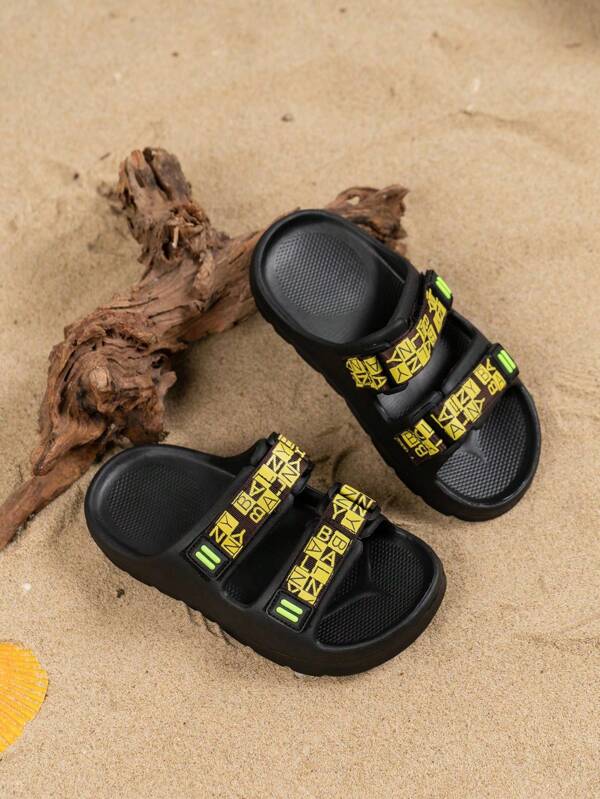 Children & Baby Outdoor Beach Slippers, Slip-On EVA Indoor Hook And Loop Summer Sandals, 2024 New Arrival