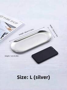 1 pezzo Vassoio portabigiotteria in acciaio inossidabile, vassoio da riporre anelli, orecchini e oggetti di bigiotteria, colore oro o argento, vassoio da appendere, stile scandinavo, accessorio metallico per pastry, utile per il ritorno a scuola