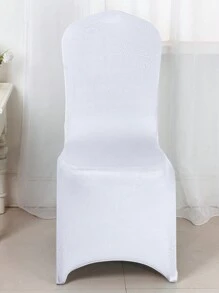 60 Pcs Spandex Chair Cover For Dinner / Banquet Chair Covers/ In Big Package - White - View 3