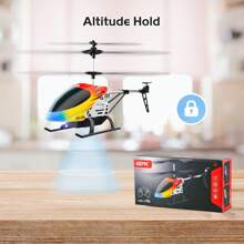 Helicóptero de control remoto M5 4DRC con giroscopio, mantener altitud, 2.4GHz 3.5 canales, juguete de vuelo interior para principiantes y adultos, alta/baja velocidad, luces LED, 2 baterías 25 min de tiempo de juego, 1 pieza de helicóptero RC