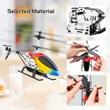 Helicóptero de control remoto M5 4DRC con giroscopio, mantener altitud, 2.4GHz 3.5 canales, juguete de vuelo interior para principiantes y adultos, alta/baja velocidad, luces LED, 2 baterías 25 min de tiempo de juego, 1 pieza de helicóptero RC