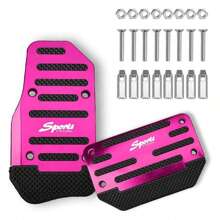 2pcs Car Universal Brake & Accelerator Pedal Set - Pink - View 5