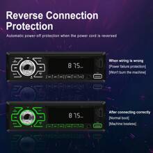 1DIN In-Dash FM Car Radio Stereo - Digital Audio Music Player With RCA/USB/SD/AUX-IN & Colorful Backlight - For Car Enthusiasts - Upgrade Your Driving Experience