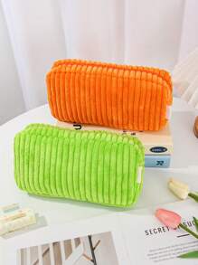 1 Piece Square Shape Cosmetic Bag DIY Handled Corduroy Cosmetic Bag Make Up Tools Storage Organizer Fashionable Casual Stylish Portable Makeup Bag Large Capacity Big Storage Bag For Purse Lipstick,Sanitary Napkins Pouch Pad,Chargers