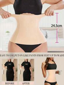 1pc Women Waist Trainer Body Shaper Belt, Sexy Slimming Corset Shapewear Bodysuit, Tummy Control Vest Exercise Waist Belt Suitable For Workout Home Sports And Walk