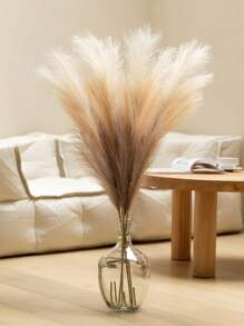 قطعة واحدة من نبات البامباس الاصطناعي بطول 3.62 قدم، ثلاثي القطع، ناعم وفاخر، سيقان زهور اصطناعية طويلة، نبات اصطناعي فاخر، ديكور نبات البامباس الاصطناعي المناسب لملء المزهريات، المنزل، المزرعة، الزفاف، الحفلات، الخريف، غرفة المعيشة، طاولة الحصاد، عيد الهالوين، ، شجرة عيد الميلاد/إكليل، عيد الحب، هدايا، ديكور الخريف - بني غامق - مشاهدة 7