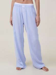 Women Lounge Bottoms - Light Blue - View 3