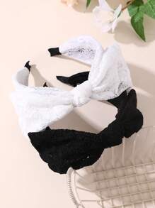 2件套女孩布艺蝴蝶结发带套装 - 彩色 - 查看 10