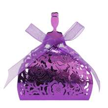 每包25件/50件可爱女孩玫瑰花包装盒配丝带、珠光/闪光纸、派对、婚礼、生日、圣诞节礼品包装盒，批发用于家居装饰 - 彩色 - 查看 17
