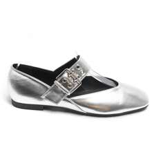 Ballerinas With Strap And Buckle For Daily Wear - Silver - View 4