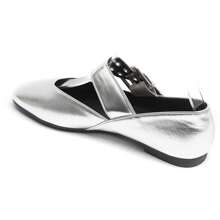 Ballerinas With Strap And Buckle For Daily Wear - Silver - View 5