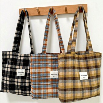 New Autumn/Winter Women Shoulder Bag, Fashion Casual Plaid, Leopard Print Large Handbag