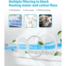 TABU 3.5 Cu. Ft Compact Dryer, 1500W 110V Portable Clothes Dryer With Stainless Steel Tub, 13.2 Lbs Front Load Electric Dryer With 4 Automatic Drying Mode, Ideal For Home, Apartment, RV, White - 查看 6