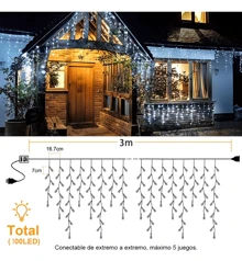 LED String Lights, 8 Modes Lights For Ceiling, Patio, Eaves, Party Decoration, Decoration