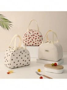 1 件装午餐袋，适用于女士男士、学生、灯芯绒午餐袋、防漏隔热柔软大号午餐冷藏袋 - 可重复使用的午餐盒，适用于办公室工作、学校野餐、海滩、学校收纳袋、教师储物袋、教室袋、教室收纳袋