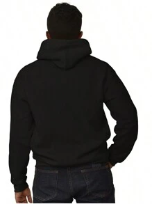 Street Fighter Graphic Zipper Hoodie Vintage Retro  Video Game Character Urban Kanji Streetwear Ryu Royalty Casual Everyday Cotton Printed Thermal Lined Zip Up Drawstring Hooded Sweatshirt - Black - View 2