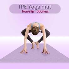 DDCAQIOUA Verdickte rutschfeste Yoga Matte, Hochdichte Fitness Matte, geeignet für Yoga, Pilates, Gymnastik Latex Yoga Matte