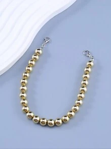 1pc Elegant Pearl Beaded Hat Chain Accessory For Baseball Cap (Color Assorted, Hat Not Included)