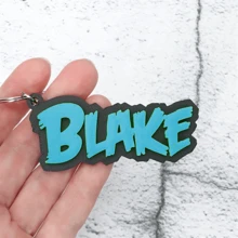 1pc Personalised Name Bag Tag, Custom Name Keychain, Customizable Game Inspired Key Ring, The Perfect Gift For Family And Friends, Birthday, Christmas And Valentine's Day Gift
