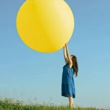 6 Big Balloons 36" Round Balloons Extra Large & Thick Balloons Reusable Giant Latex Balloons, For Photo Shoot/Birthday/Wedding Party/Festival/Event/Carnival Decorations - Multicolor - View 1