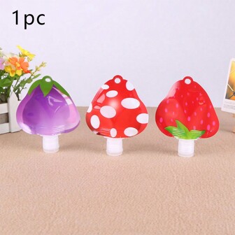 1件收纳袋化妆品收纳瓶翻盖挤压瓶沐浴露收纳瓶便携式挤压瓶