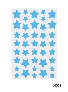 200 Parches para el acné, parches en forma de estrella decorativos para el rostro, calcomanías de estado de ánimo, a prueba de agua y sudor, decoraciones faciales para fiestas, ocultador de imperfecciones, parches para el acné, se envían al azar dos paquetes.