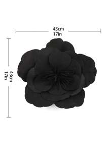 1pc Large Flower Fascinator For Women 17in Tea Party Fancy Flower Hats Headwear For Women Accessories Fashion Hairband Headwear, Party Decoration Supplies - 黑色 - 查看 4