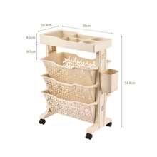 Estantería plegable multiusos para el hogar y la oficina, fácil de almacenar - color crema - Ver 9