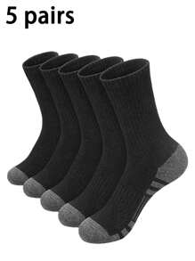 1双/5双/10双/20双装 轻盈透气加大码男士针织中筒袜/踝袜 - 防臭、吸湿排汗、弹力袜，男女皆宜 - 彩色 - 查看 31