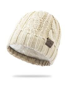 1pc Women's Fashionable Fluffy Skull Knit Hat, Thick Knitted Cap For Warmth And Daily Wear - Knitted Hat - View 13