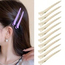 20/10/5Packs Duck Bill Clips, Bantoye2.8Inches Rustproof Metal Alligator Curl Clips With Holes For Hair Styling, Hair Coloring ,Festivals+