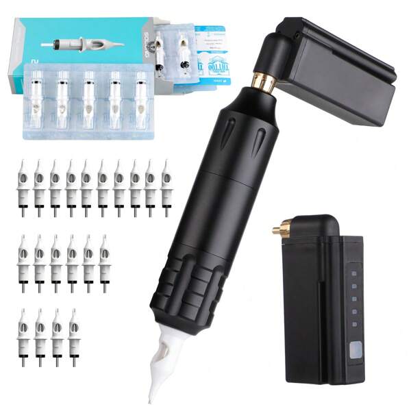 SOLONG TATTOO STIGMA Macchina Rotativa Wireless Penna Motore Coreless Professionale 1000mAh Batteria con Presa RCA Sostituzione Trucco Permanente Body Art per Tatuatori