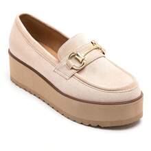 Buckle Decor Thick Sole Moccasin Shoes - Pink - View 2