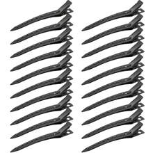 20/10/5Packs Duck Bill Clips, Bantoye2.8Inches Rustproof Metal Alligator Curl Clips With Holes For Hair Styling, Hair Coloring ,Festivals+