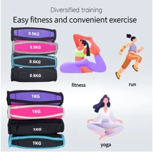 1 Pair Of Handheld Fitness Sandbags With Soft Dumbbells Suitable For Outdoor Running And Fitness, Indoor Home Yoga Shaping, Dance Balance Training, Weight-Bearing Soft Dumbbells, Gravity Training Fitness Equipment - Gifts (Suitable For Valentine's Day, Christmas, New Year) - Multicolor - View 1