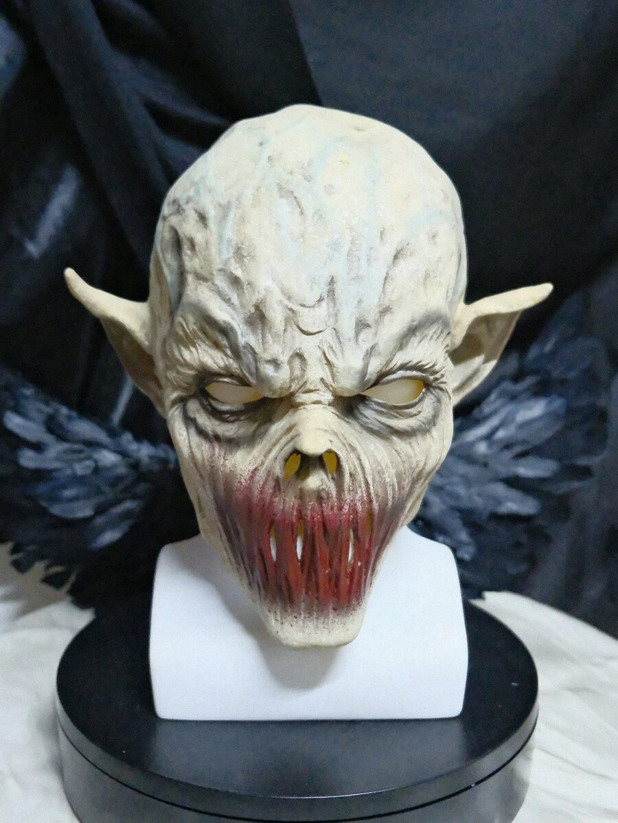 1pc Zombie Mask Natural Latex Vampire Party Mask PROM Party Dress Up Props Mouseless Spirit