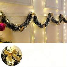 1pc Christmas Butterfly&Pine Garland LED String Lights, Indoor Room Hallway Railing Christmas Tree Party Holiday Birthday Home Decor Lights (Batteries Not Included) Christmas Decoration XMAS Decor Christmas Tree Gift Decor Thanksgiving Wedding Home Decor Home Decor Fall Decor Autumn Decor Birthday Decorations For Gifts Party Supplies Indoor Outdoor Garden Holiday Festival Decor Halloween Decor Wall Decor Halloween Ornaments - Warm Color - View 14