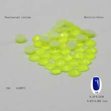 288 piezas/1440 piezas Rhinestones fluorescentes SS6-SS16 neón, cristal brillante súper Strass de vidrio para aplicar con plancha en telas, prendas y decoración de uñas DIY