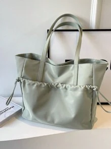 Personalized Custom Embroidered Name Large Nylon Shoulder Bag Tote Handbag For Women Bags Ladies - Multicolor - View 11