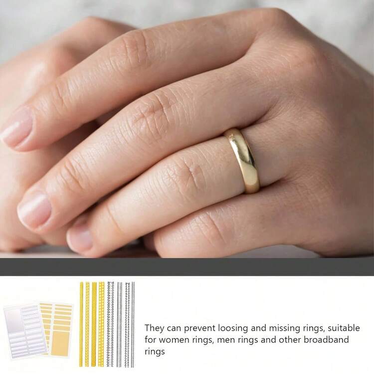 隐形螺旋戒指尺寸测量仪 - 透明，无需电源，非常适合松散的戒指和珠宝制作戒指尺寸测量仪 - 常規 - 查看 9