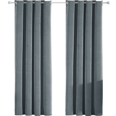 CYCMACO Fluwelen Gordijnen voor Interieur, 100% Verduisteringsgordijnen 2 Stuks, Koud en Warm Isolerend Thermisch Gordijn, Moderne Gordijnen voor Woonkamer Slaapkamer, Thermische Gordijnen met Ringen