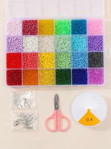 5 Sets Of 24 Colors High-Quality Fastcolour Rice Pearl Letter Beads For DIY Fashionable Jewelry - Rice Beads Letters - View 9