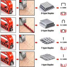 Upholstery Staple Gun For Wood Heavy Duty With Staples,4 In 1 Manual Power Adjustment Brad Nail Stapler Gun For Wood,Craft,Wire,Cable,Fabric,Furniture,DIY (4 In 1 Basic Kit), Tools For Men