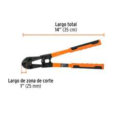 Cortaperno 18'cuchilla Fabrica Acero Al Silicio Truper 12832 - Naranja - Ver 3
