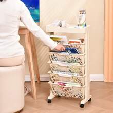 Estantería plegable multiusos para el hogar y la oficina, fácil de almacenar - color crema - Ver 2