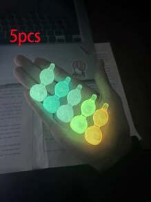 5pcs/10pcs Assorted Glow-In-The-Dark Mini Gourd Fidget Stress Relief Pendant Necklace Keychain Desk Decor - Multicolor - View 8